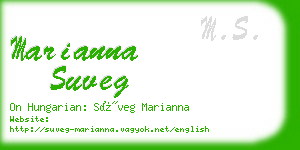 marianna suveg business card